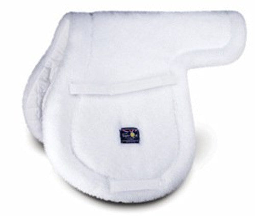 Tapis De Selle Anglais Medallion SuperQuilt - Close Contact, 17 Pouces, Blanc, Neuf