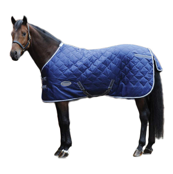 WeatherBeeta ComFiTec 210D Channel Quilt Standard Neck Medium/Lite 100g - Marine/Argent/Rouge WeatherBeeta ComFiTec 210D Channel Quilt Standard Neck Medium/Lite 100g - Marine/Argent/Rouge